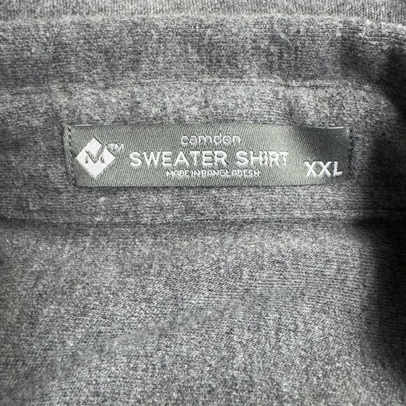 Member's Mark Camden Button Front Sweater Shirt Men's Size XXL Gray - Picture 6 of 6